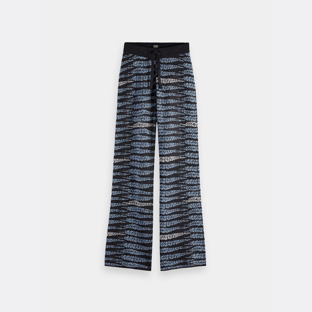 Lurex jacquard trousers - Charcoal art - Collector Store Sydney