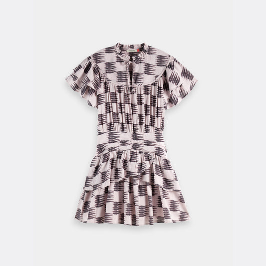 Ruffled mini dress - Feather block - Collector Store Sydney