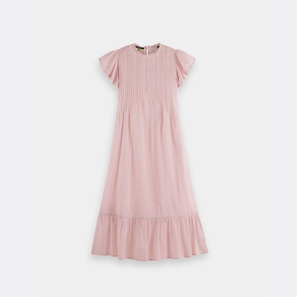 Pleated front maxi dress - Burnished lilac - Collector Store Sydney