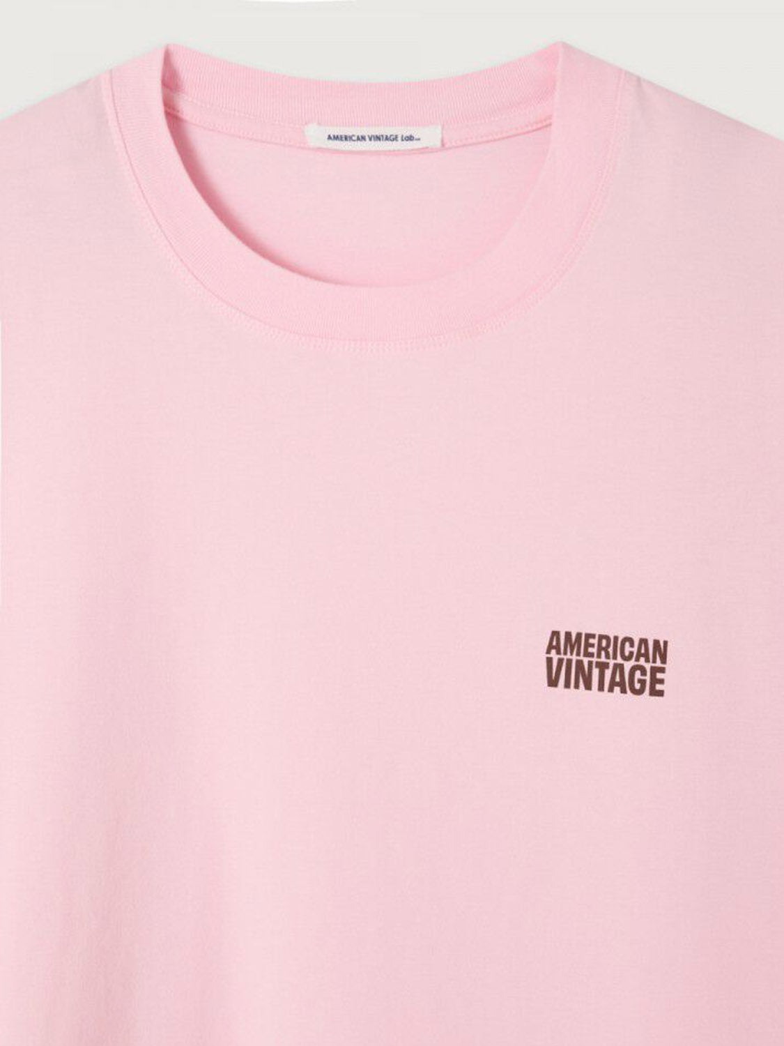 American Vintage - Mens Long Sleeve T-shirt - Gixy - Cotton Candy