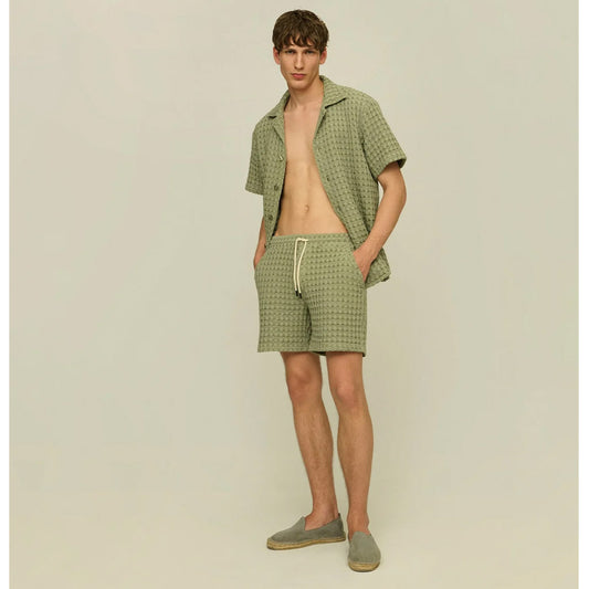 OAS Dusty Green - Porto Waffle Shorts - Collector Store