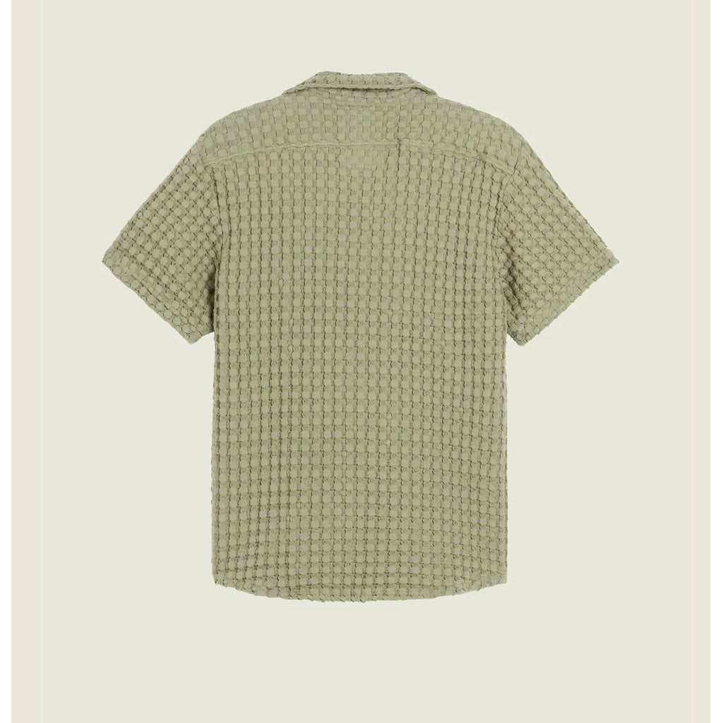 OAS Dusty Green Cuba Waffle Shirt - Collector Store