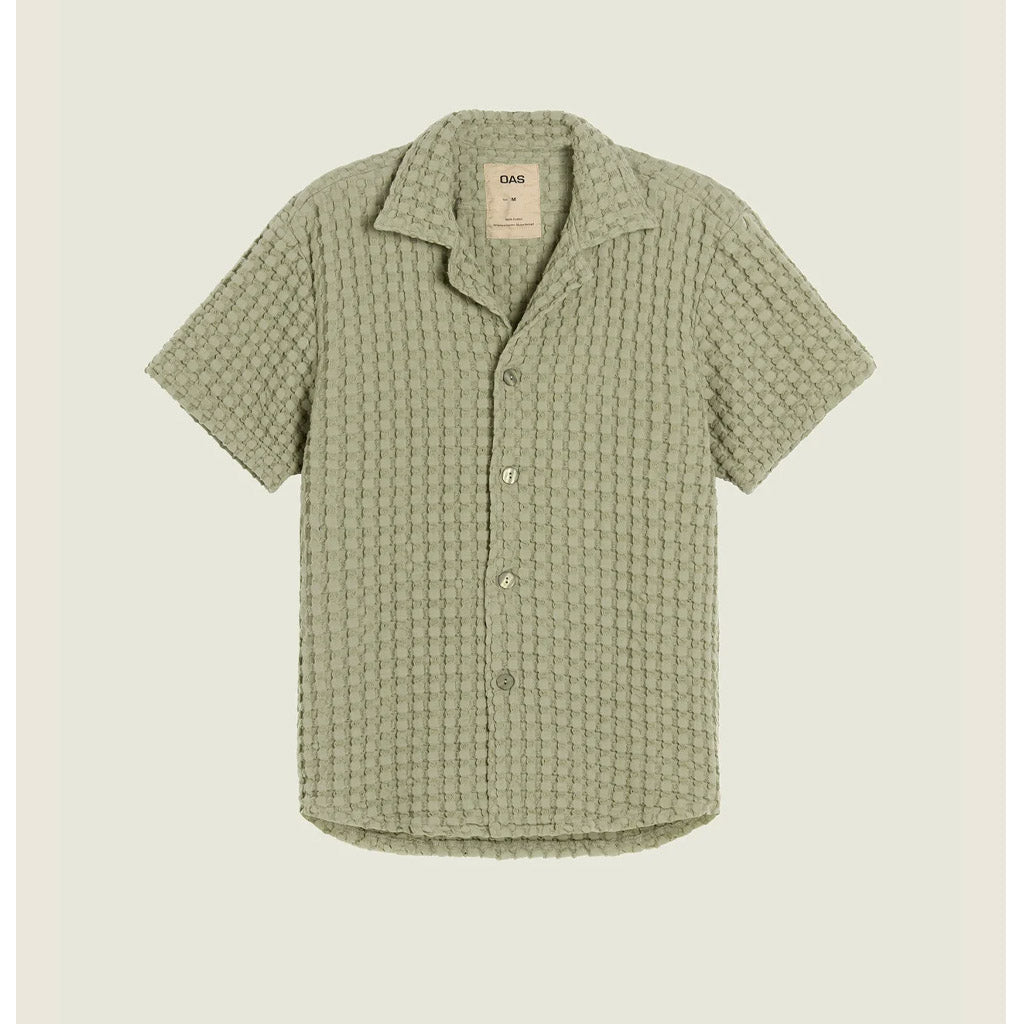 OAS Dusty Green Cuba Waffle Shirt - Collector Store