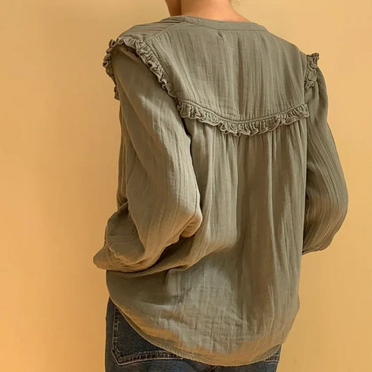 Marie Louise De Monterey - Isabella blouse GREY