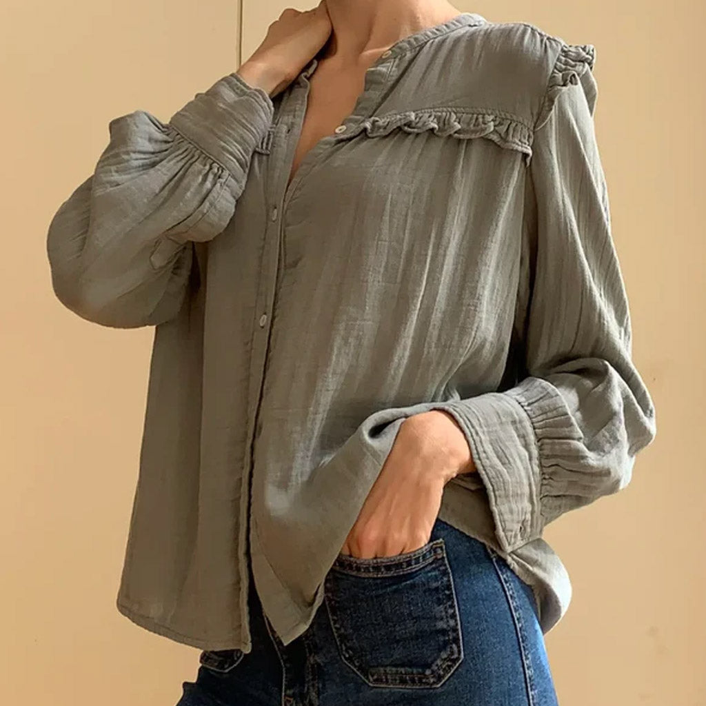 Marie Louise De Monterey - Isabella blouse GREY