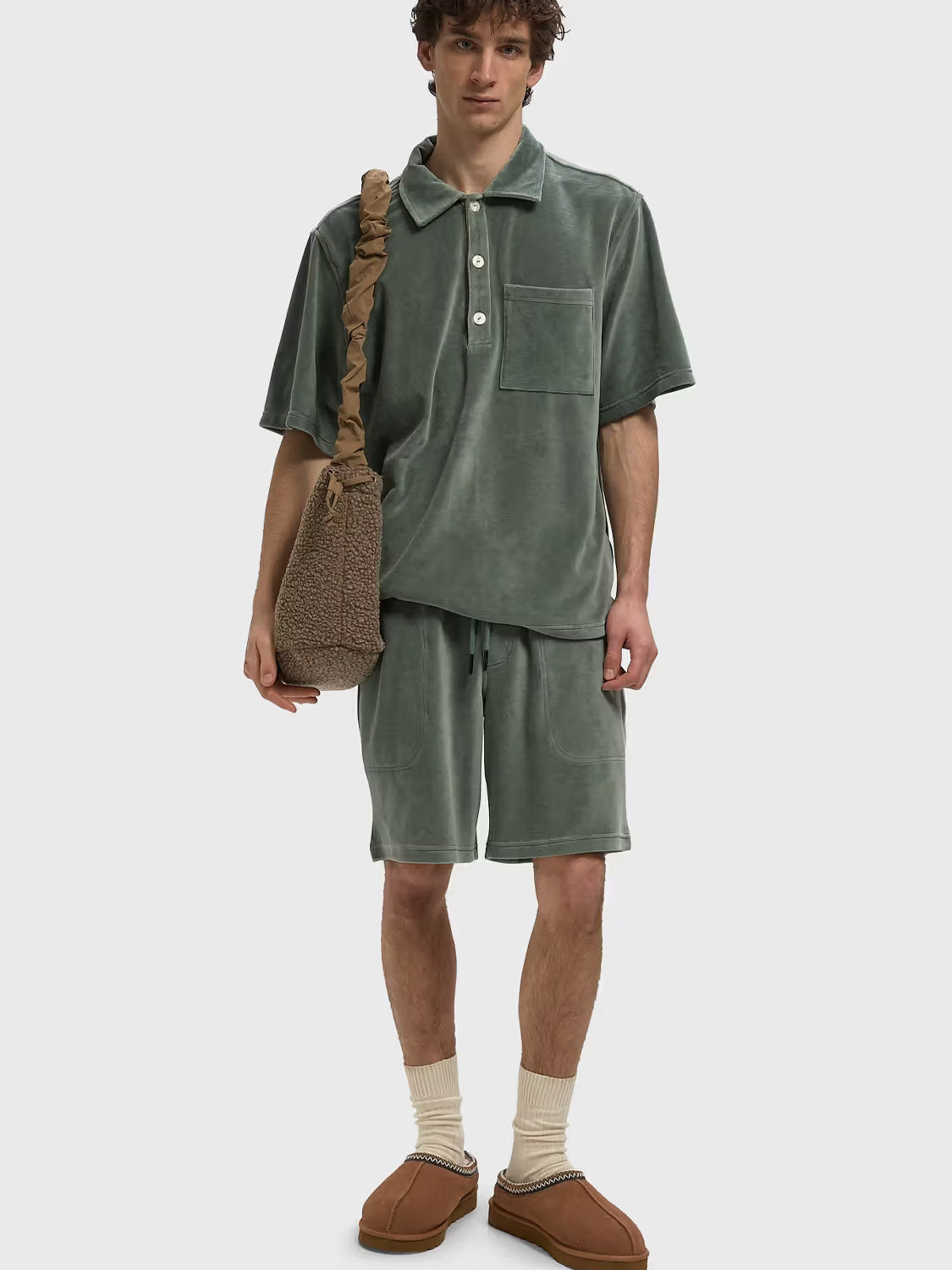 OAS -  Nicola Shorts - Velour Green
