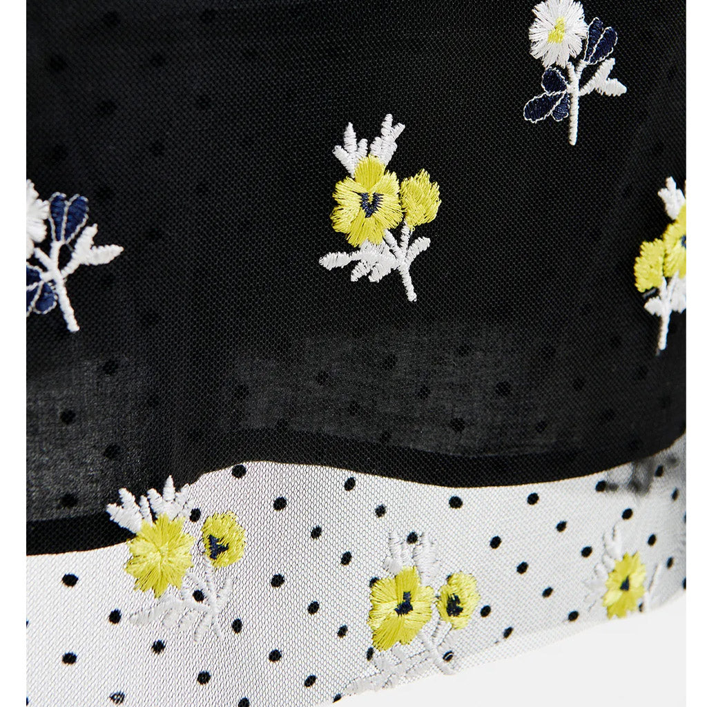 Essentiel Antwerp | Godfather Black Tulle Midi Skirt - Collector Store