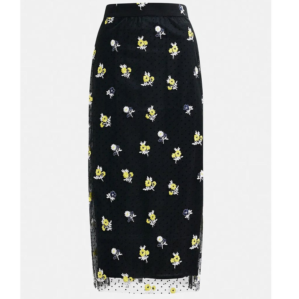 Essentiel Antwerp | Godfather Black Tulle Midi Skirt - Collector Store