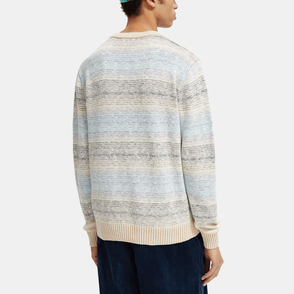 Scotch & Soda : Gradient stripe crewneck sweater : Gradient - Collector Store