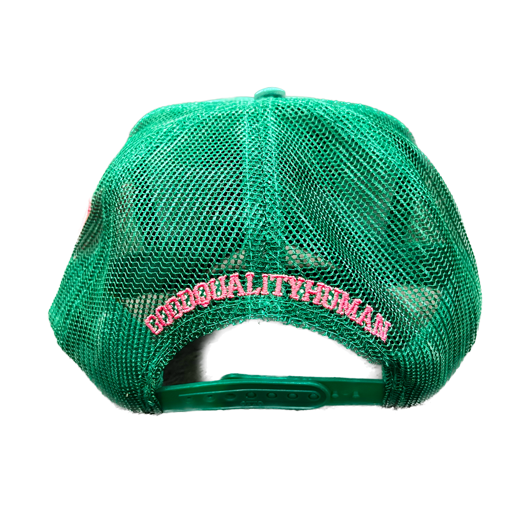 THE BEVERLY HILLS HUSTLE TRUCKER - Green Pink - Collector Store