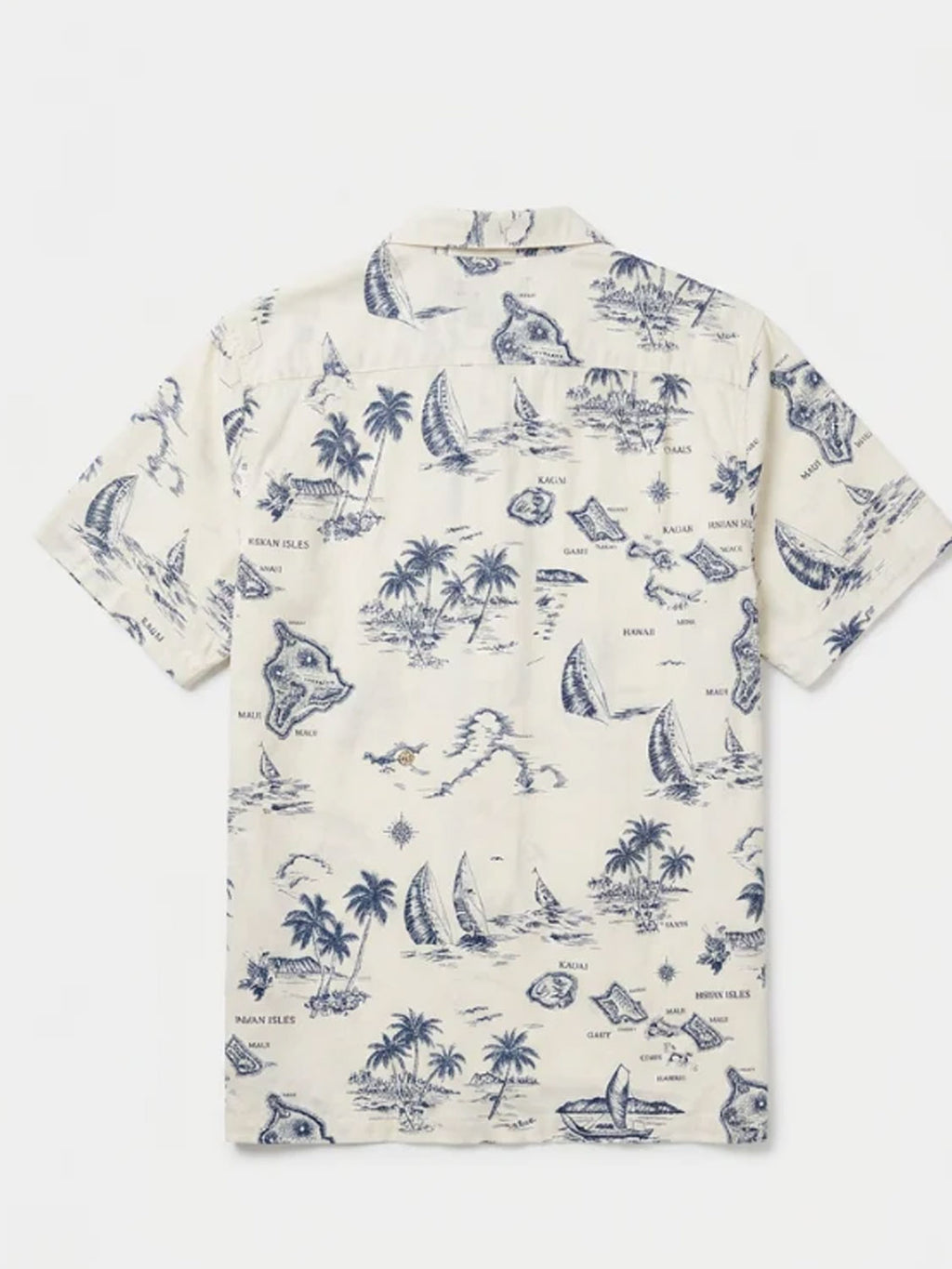 Mr Simple Lanai Hawaiian Short Sleeve Shirt - Vintage White - Collector Store Sydney