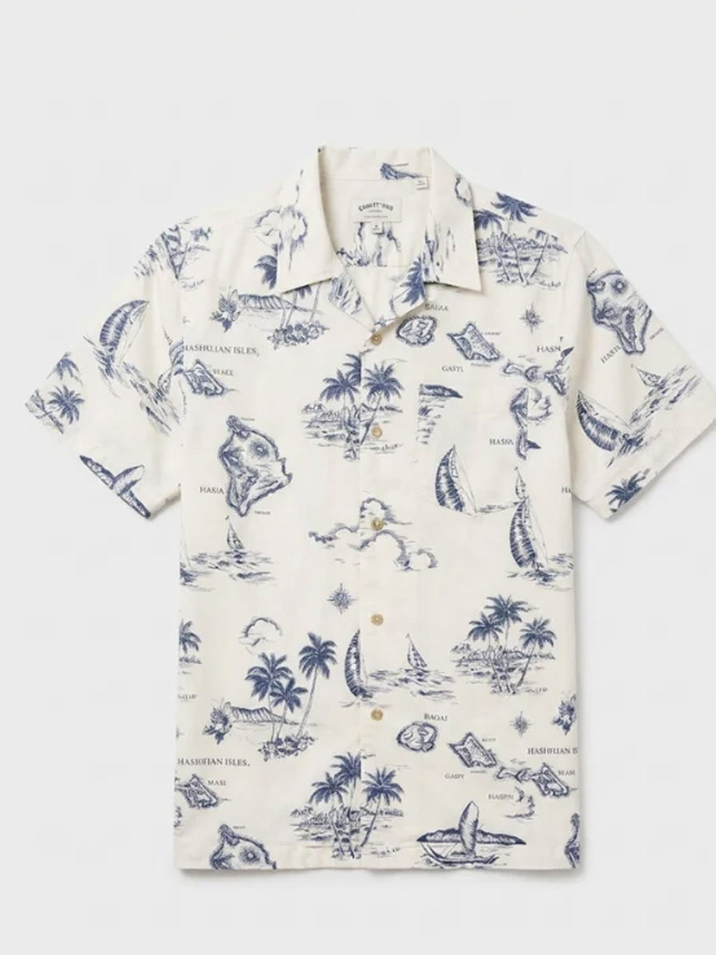 Mr Simple Lanai Hawaiian Short Sleeve Shirt - Vintage White - Collector Store Sydney
