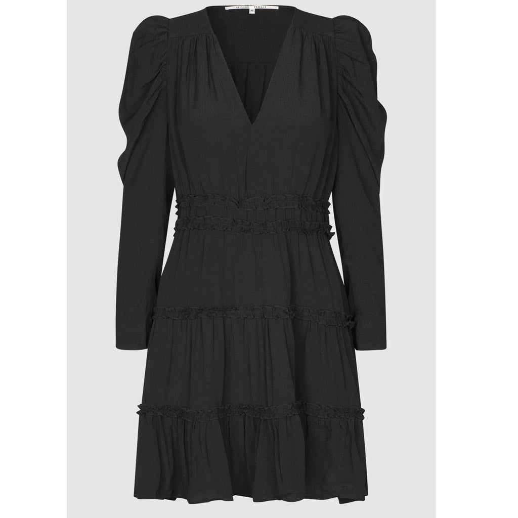 Second Female Heavenly Tartan Dress - Black - Collector Store