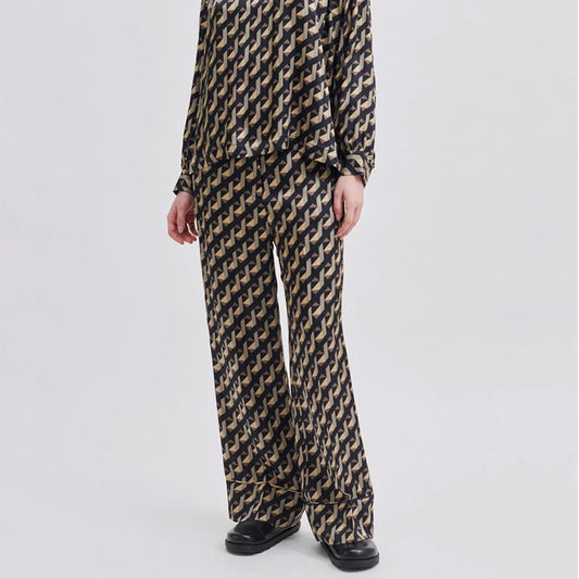 Second Female Hopi Geo Trousers - Black - Collector Store