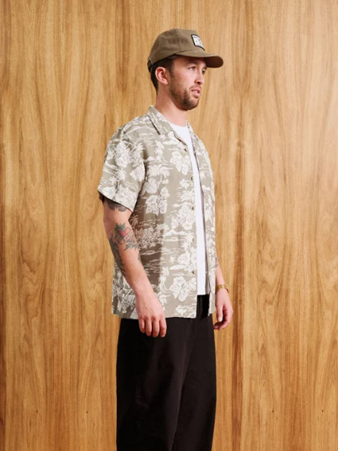 Mr Simple Aloha Short Sleeve Shirt - Thyme - Collector Store Sydney