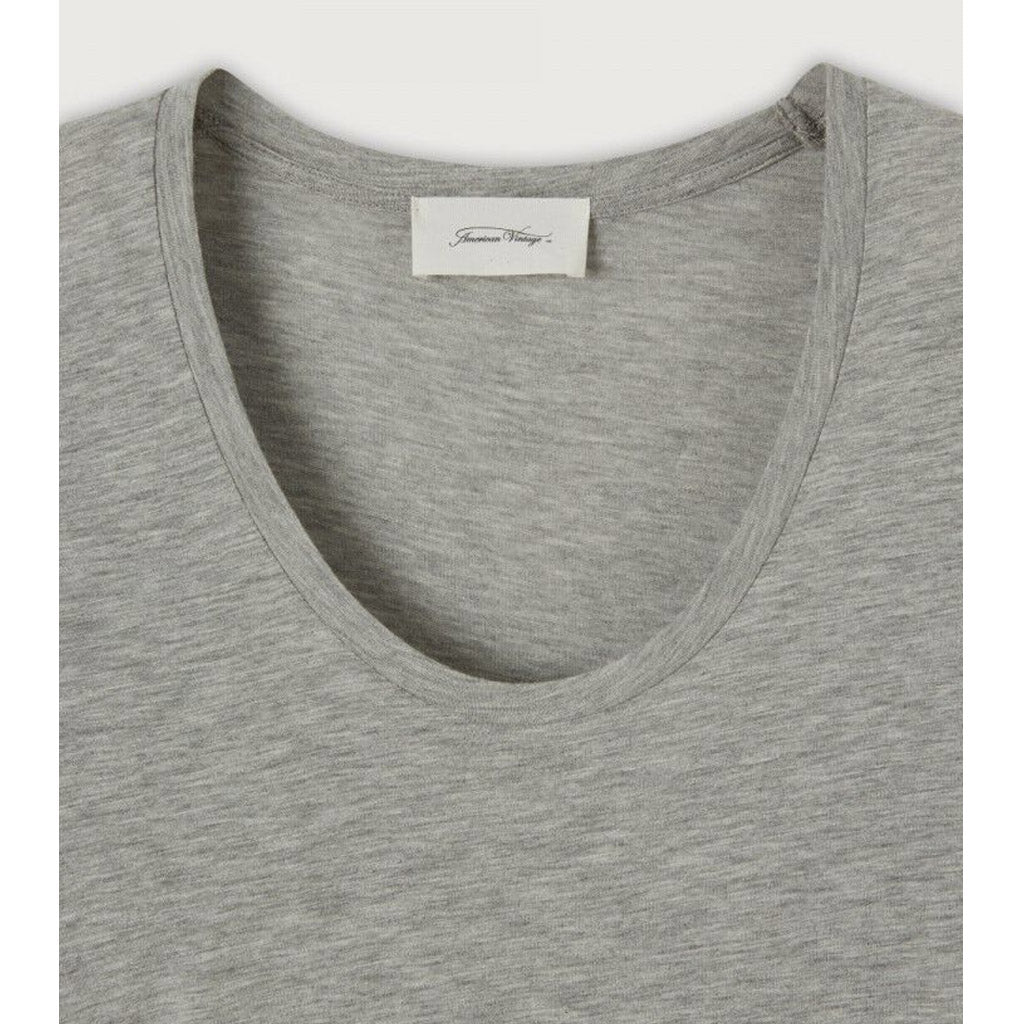 American Vintage Jacksonville Round Neck Tee - Heather Grey - Collector Store