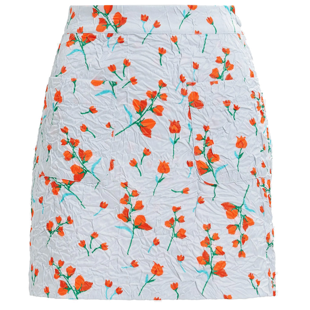 Essentiel Antwerp | HUSAN Mini Skirt Green/Orange/White - Collector Store