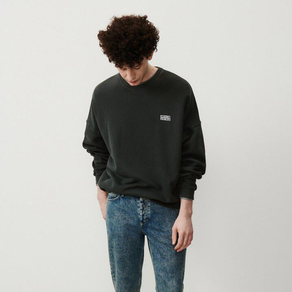 American Vintage Mens Sweatshirt - Izubird - Vintage Carbon - Collector Store Sydney