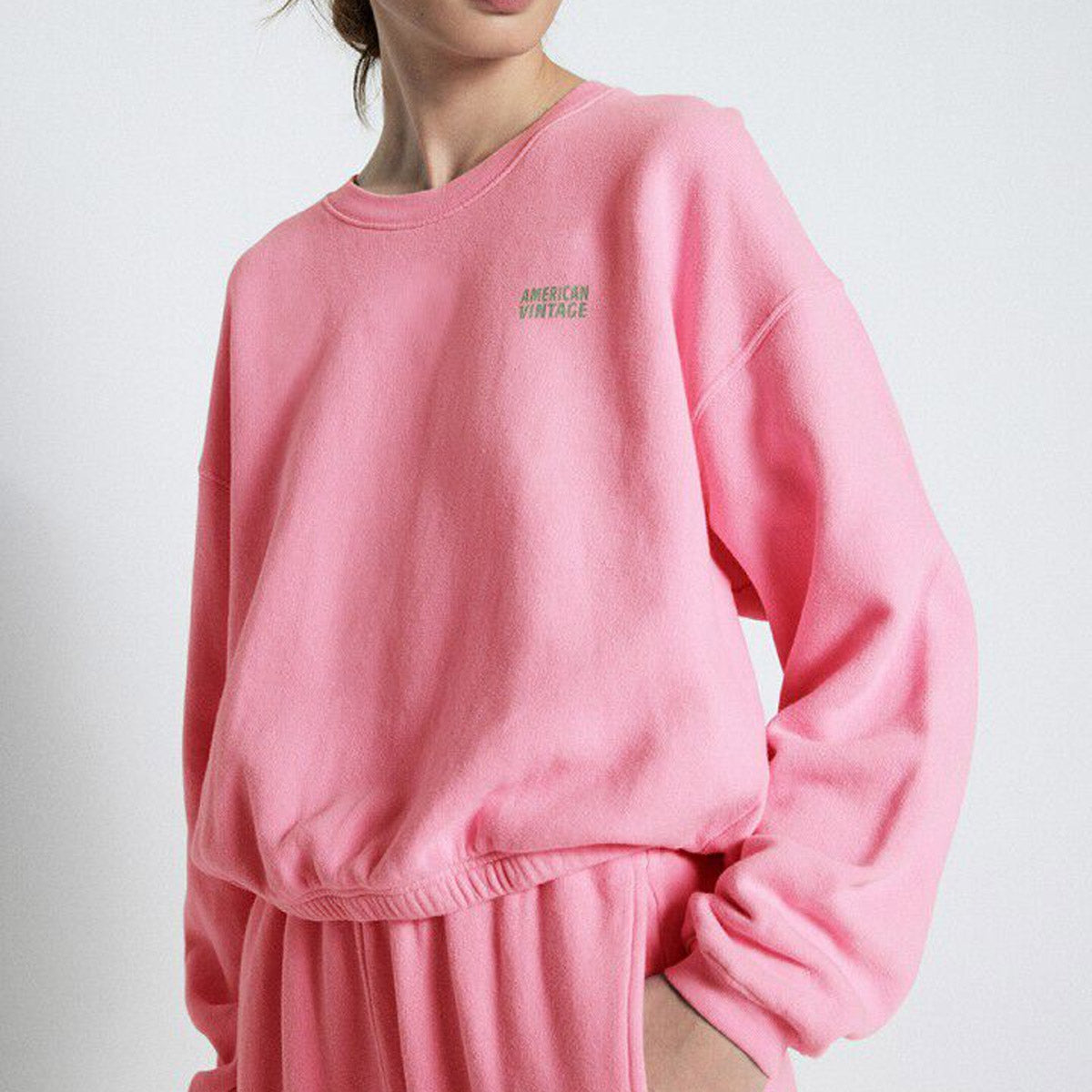 American Vintage Sweatshirt - Izubird - Vintage Pink - Collector Store Sydney