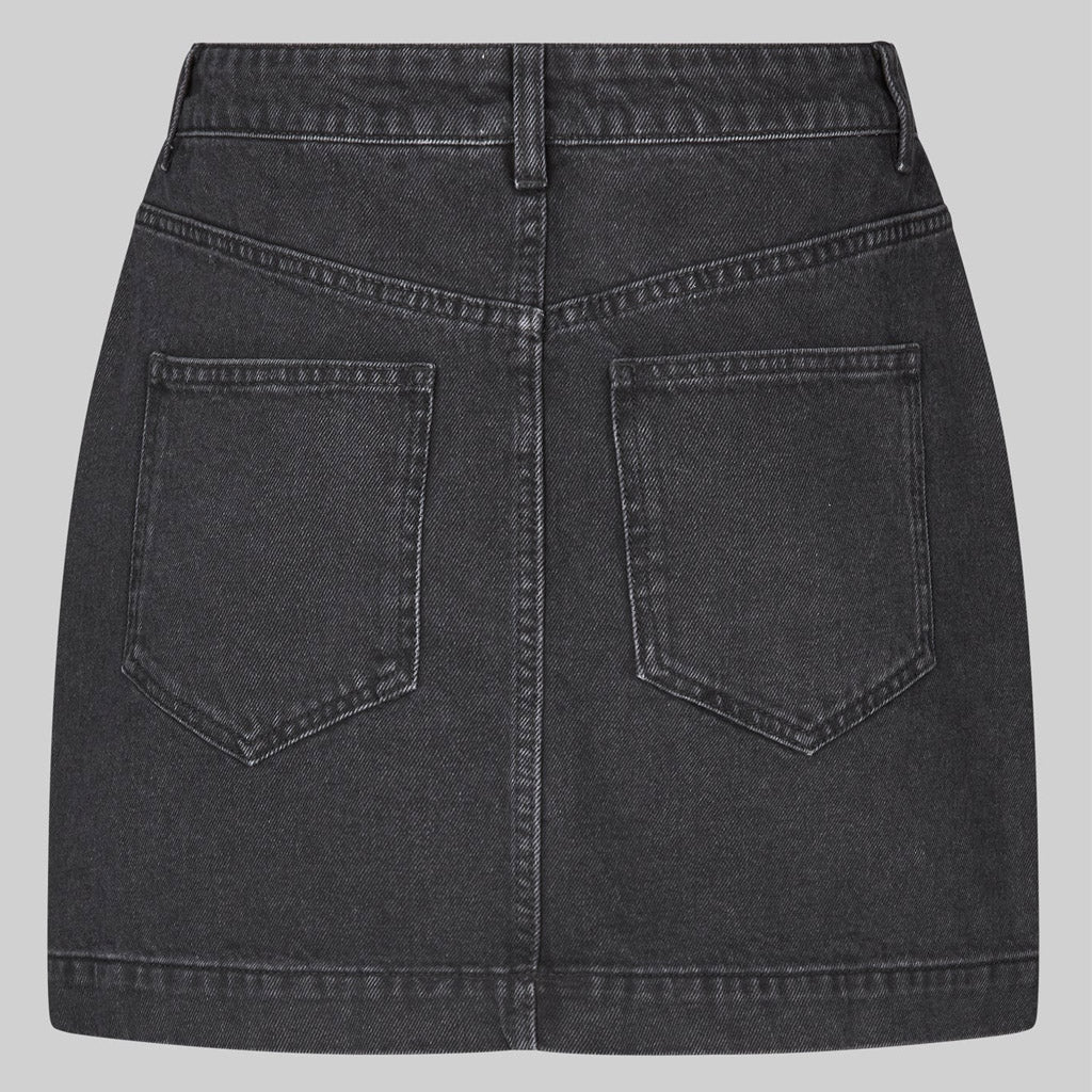 Second Female Jayden Denim Skirt - Black Denim - Collector Store
