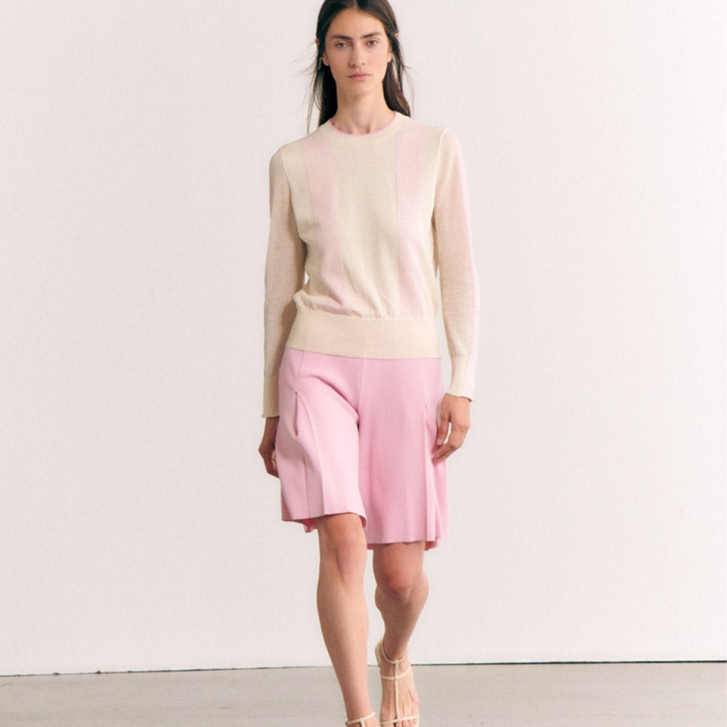 Sita Murt - Stripe Knitted Sweater - Ecru - Collector Store
