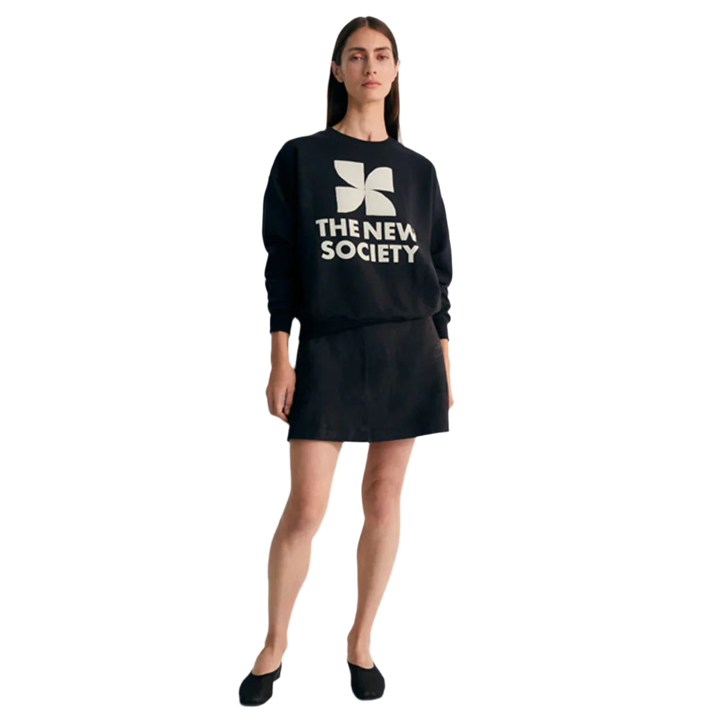 New Society - Mykonos Sweatshirt Caviar - Collector Store Sydney