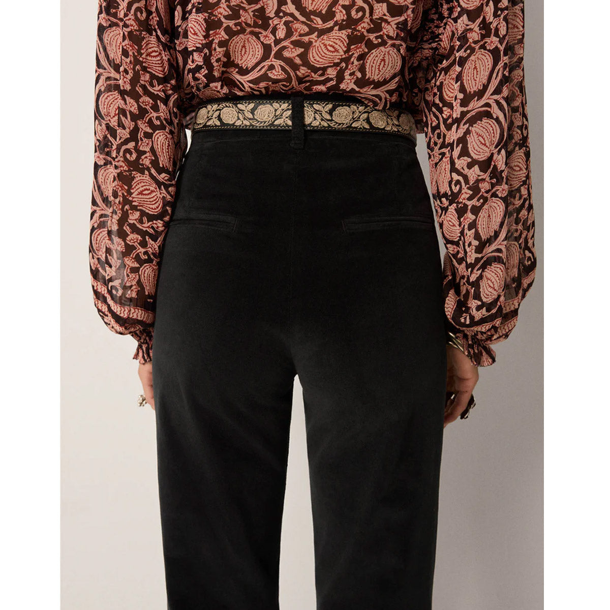 Maison Hotel - Jerry Velvet Pant - Nero - Collector Store Sydney