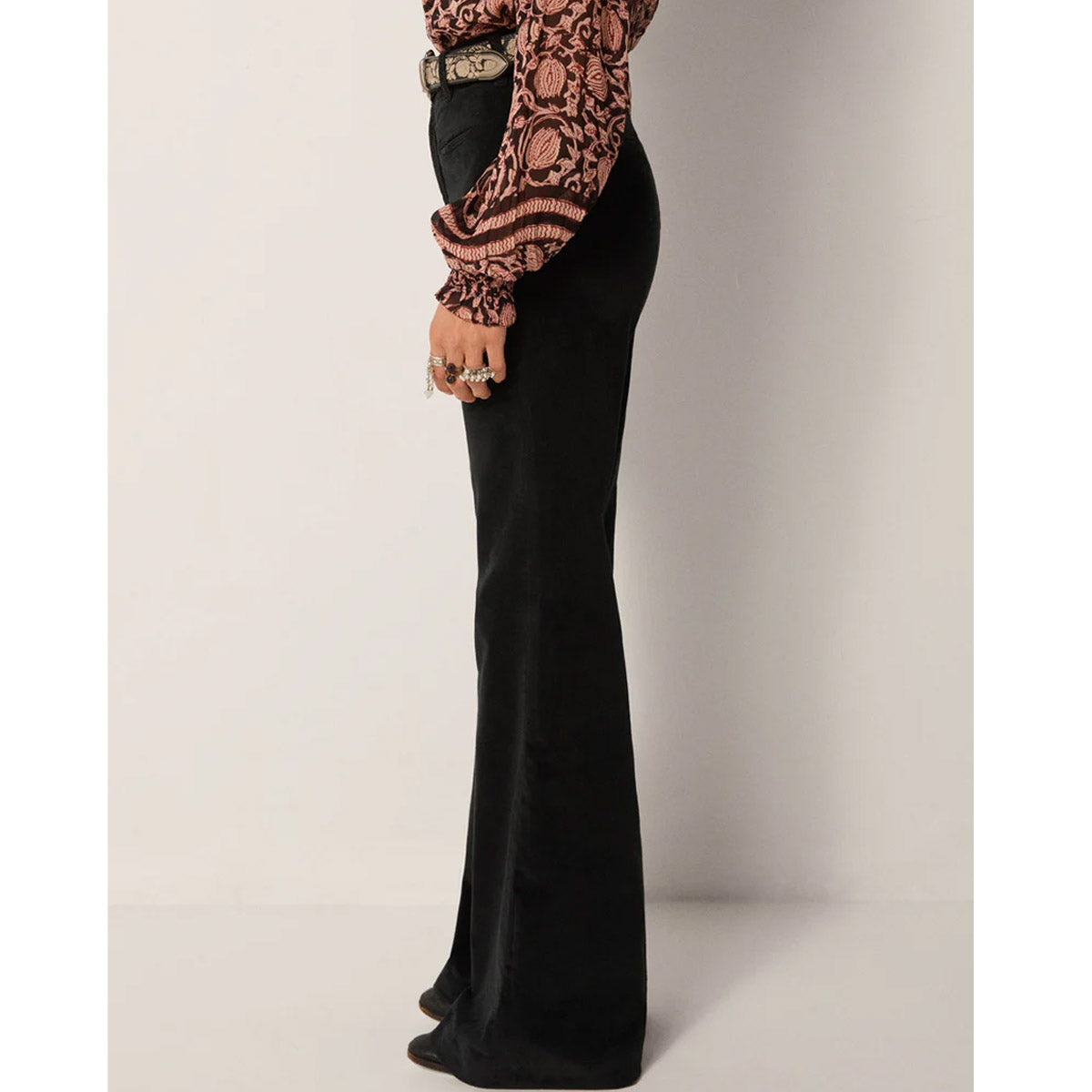 Maison Hotel - Jerry Velvet Pant - Nero - Collector Store Sydney