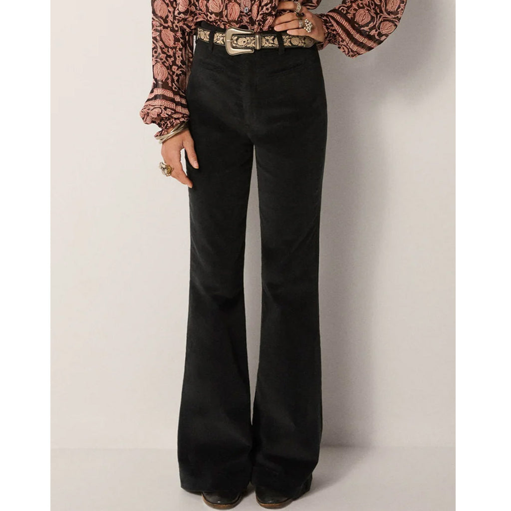 Maison Hotel - Jerry Velvet Pant - Nero - Collector Store Sydney