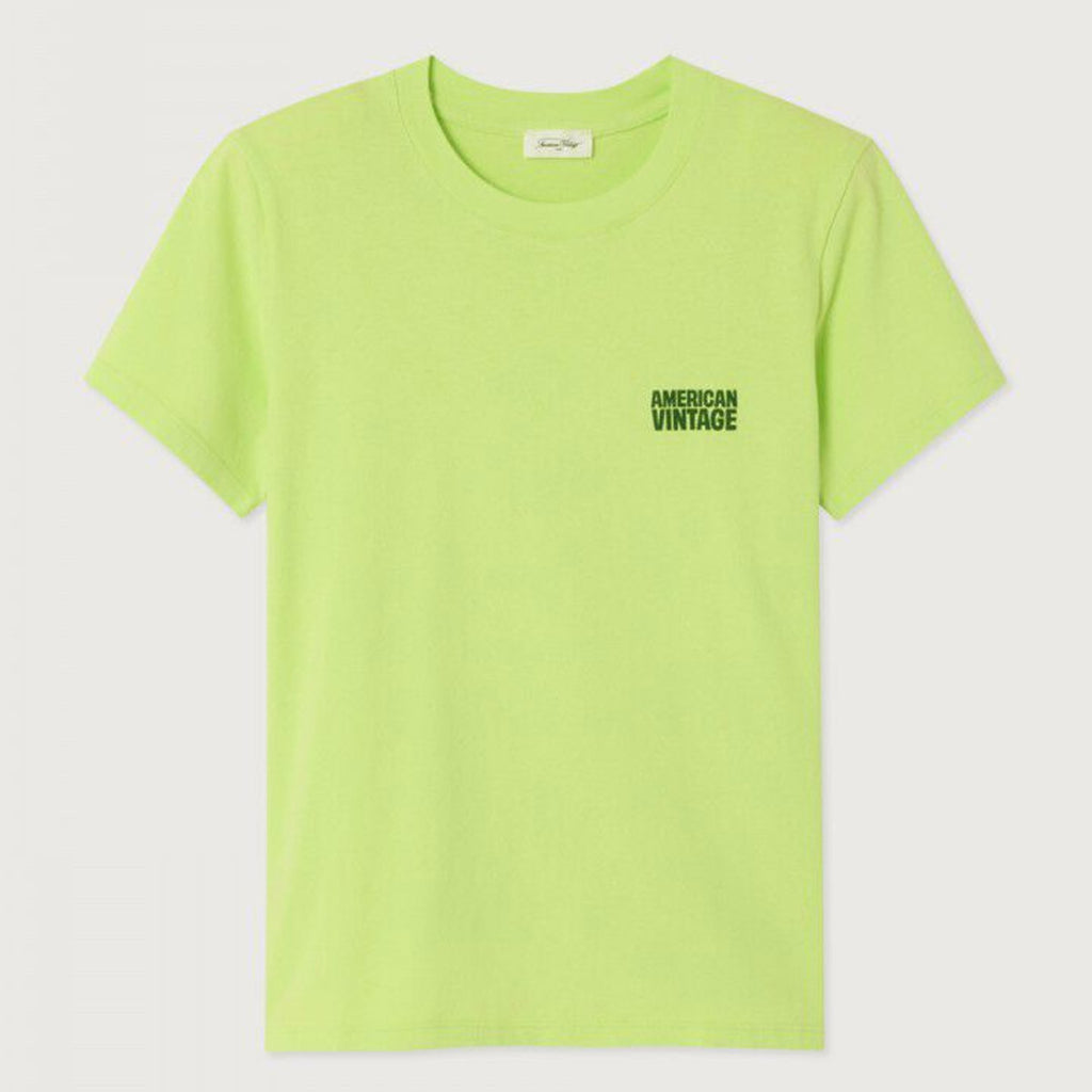 American Vintage Ykobow S/S Round Neck Tee - Fluro Acide - Collector Store Sydney