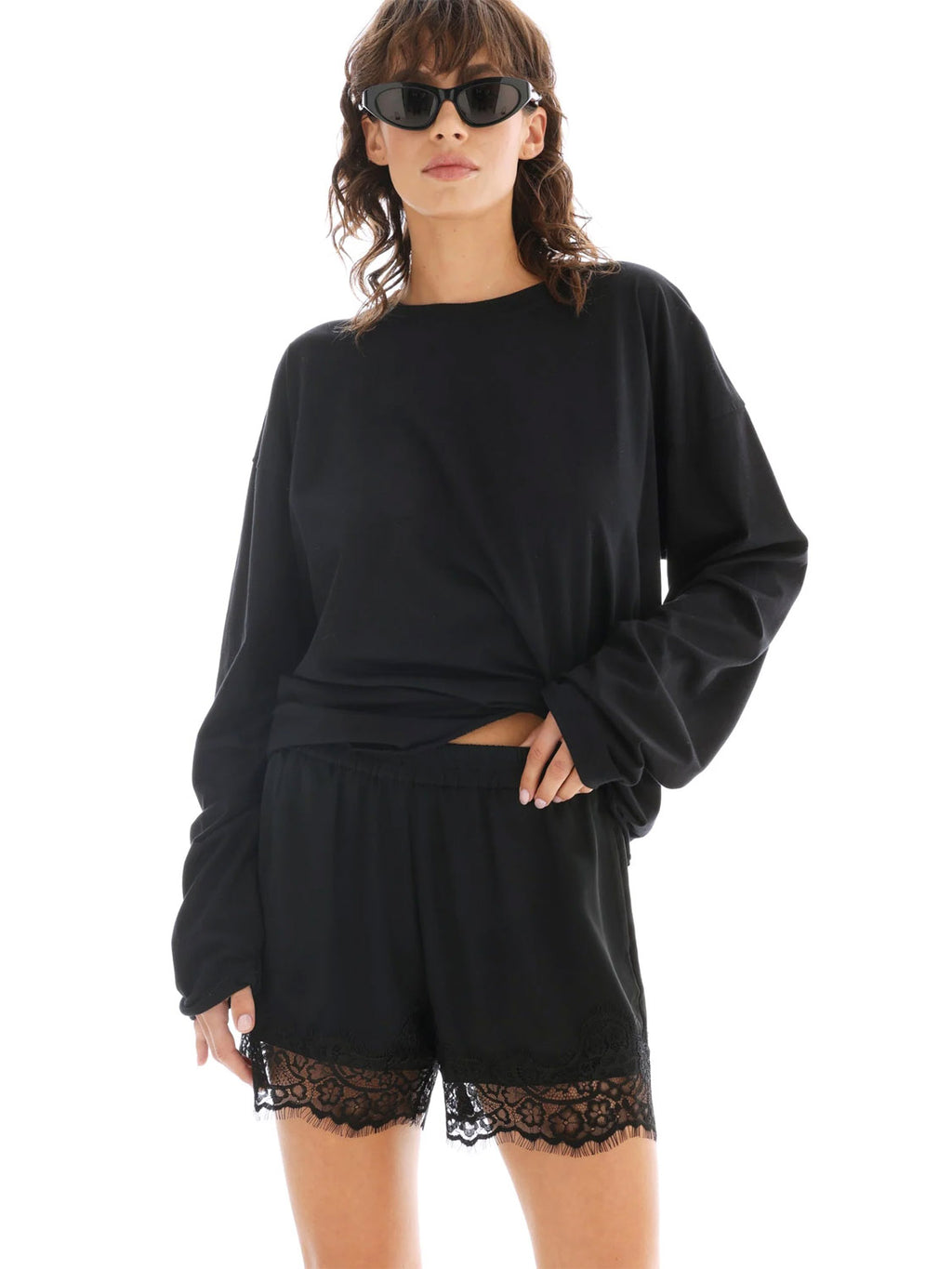 Tales : Lace Athena Shorts - Black - Collector Store Sydney