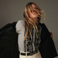 AMANDA BLOUSE Laberynth Azzurro - Collector Store Sydney