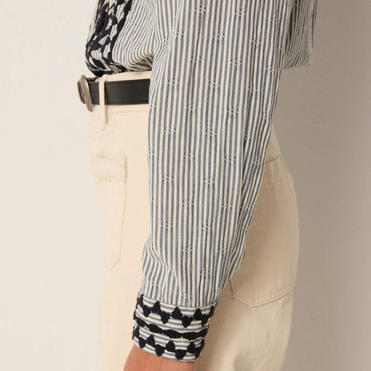 AMANDA BLOUSE Laberynth Azzurro - Collector Store Sydney