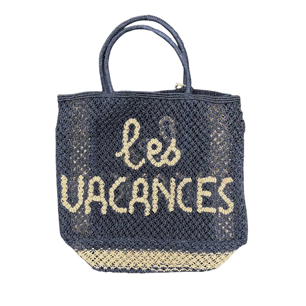 The Jacksons LES VACANCES Jute Bag - Indigo