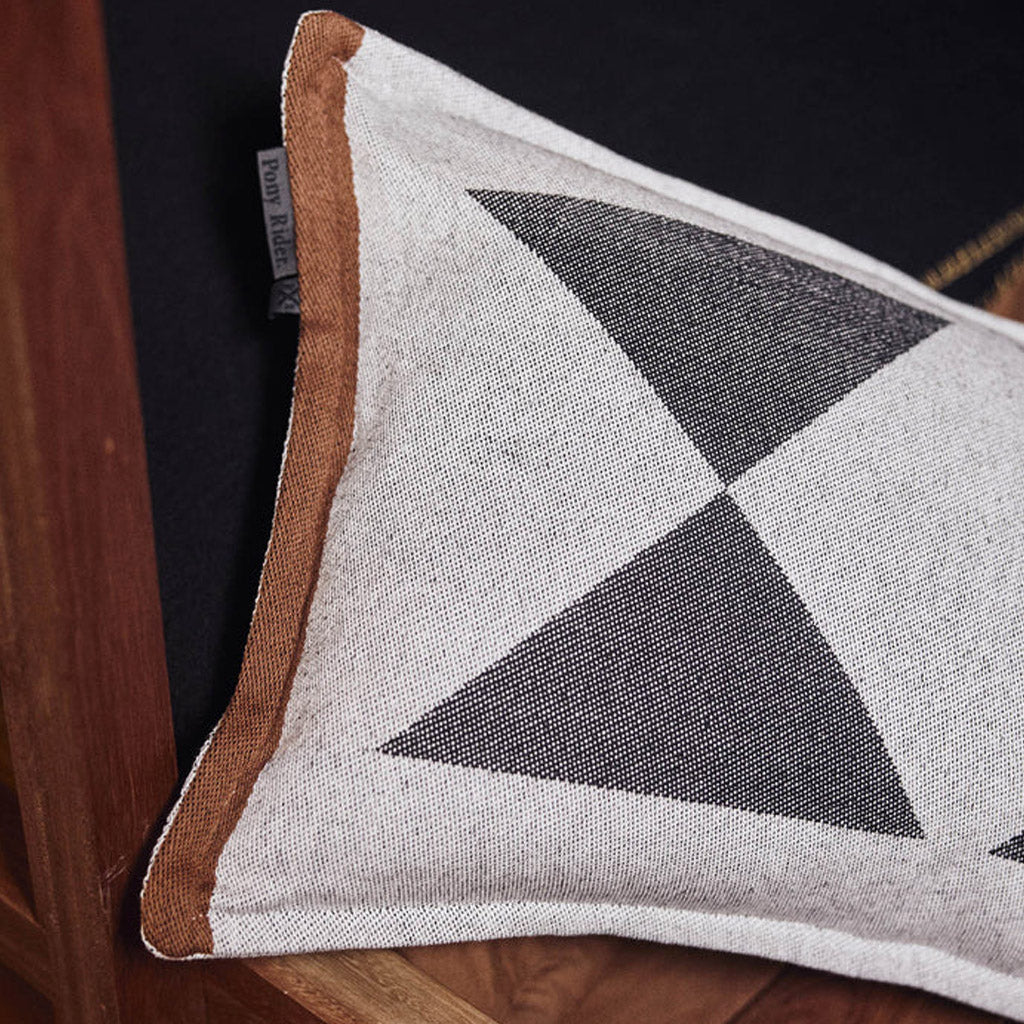 Pony Rider |  Lil Rocky Peaks Cushion | Natural 35x55