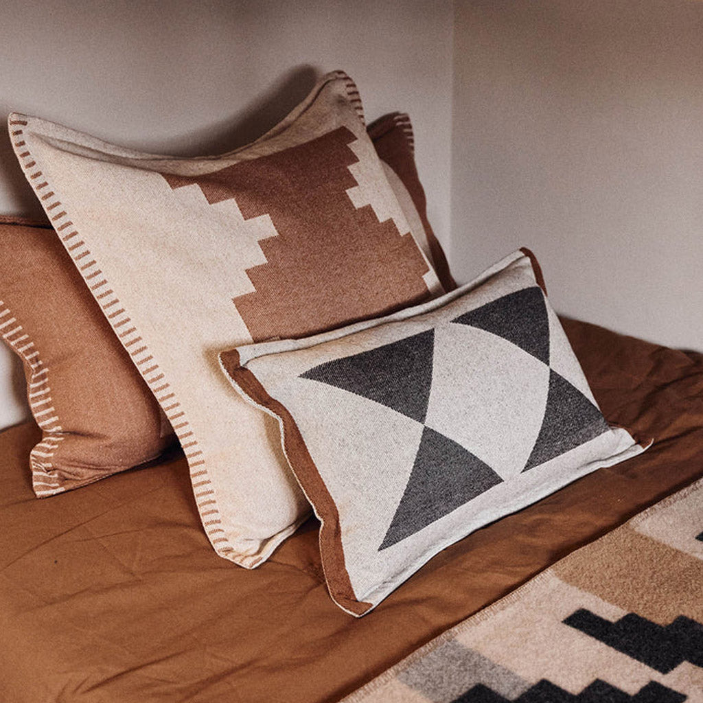 Pony Rider |  Lil Rocky Peaks Cushion | Natural 35x55