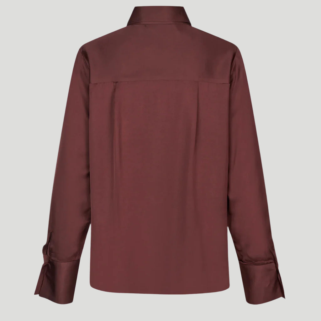 Second Female Livo Classic Shirt- Bitter Chocolate - Collector Store