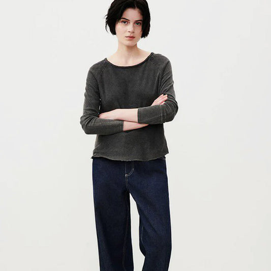 American Vintage L/S Round Neck Tee - Sonoma - Vintage Black - Collector Store Sydney