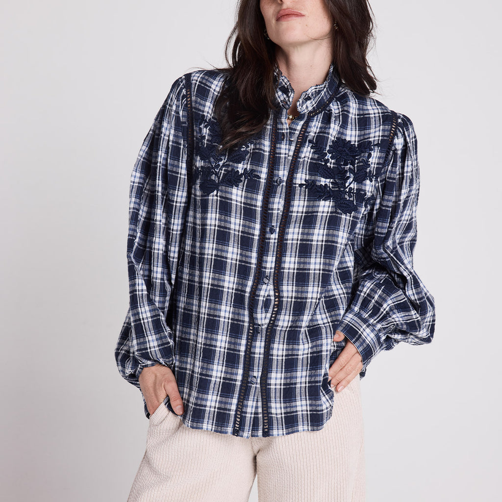 Louizon CHIMESE KIMMY - Check Blue - Collector Store Sydney