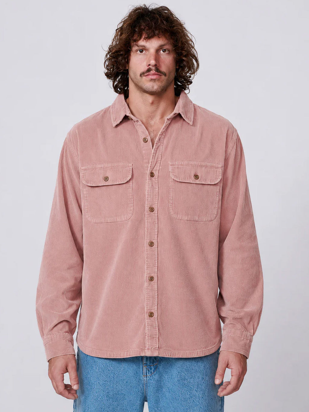 TCSS - LAZY BOY CORD SHIRT - Dusty Rose