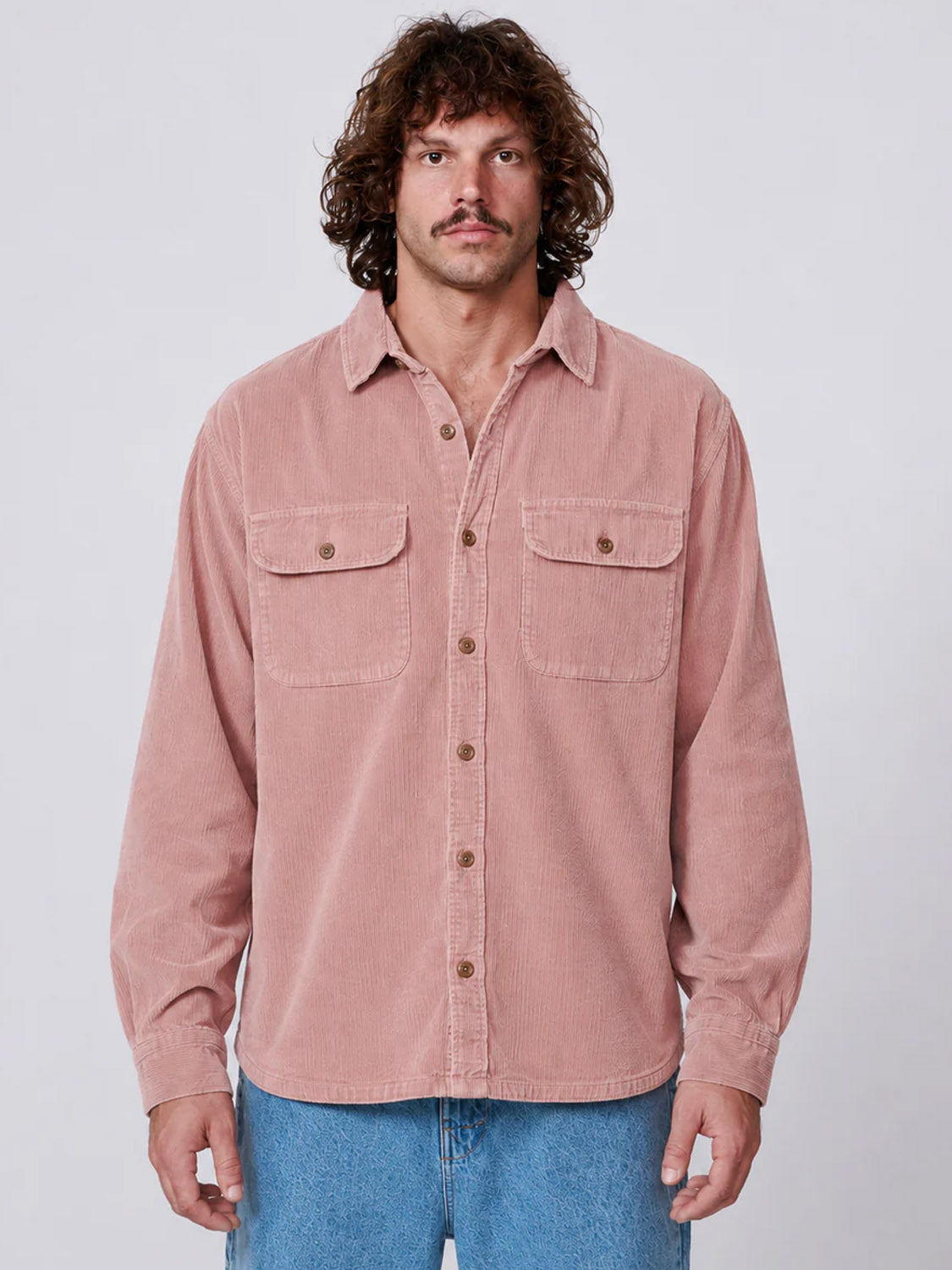 TCSS - LAZY BOY CORD SHIRT - Dusty Rose