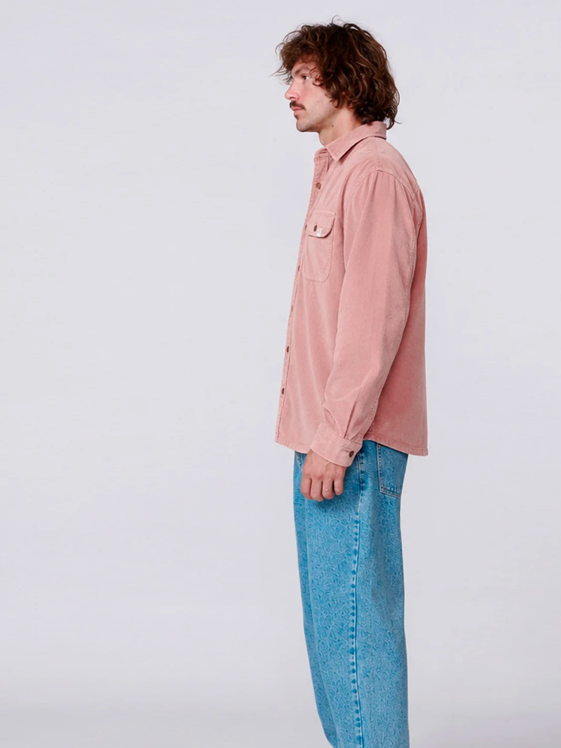 TCSS - LAZY BOY CORD SHIRT - Dusty Rose