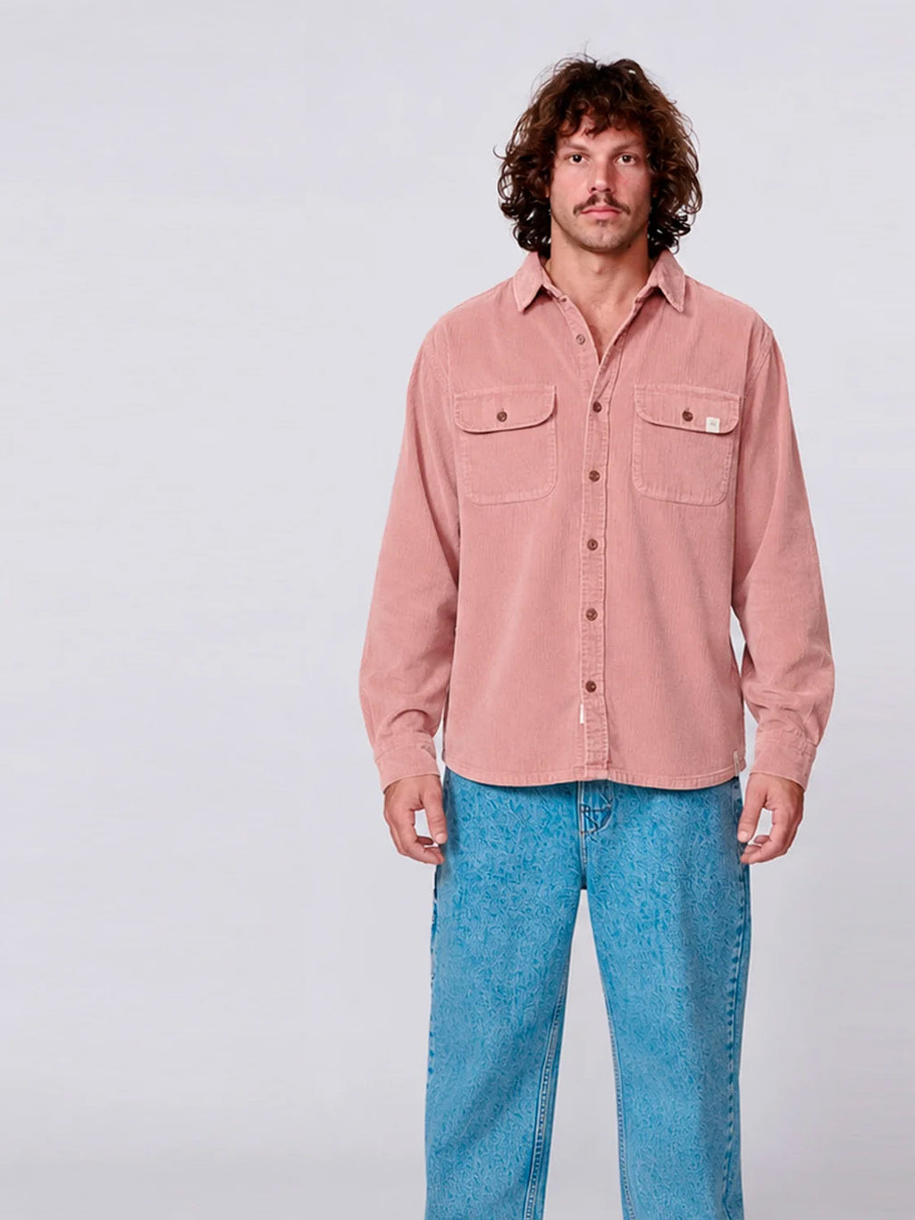 TCSS - LAZY BOY CORD SHIRT - Dusty Rose