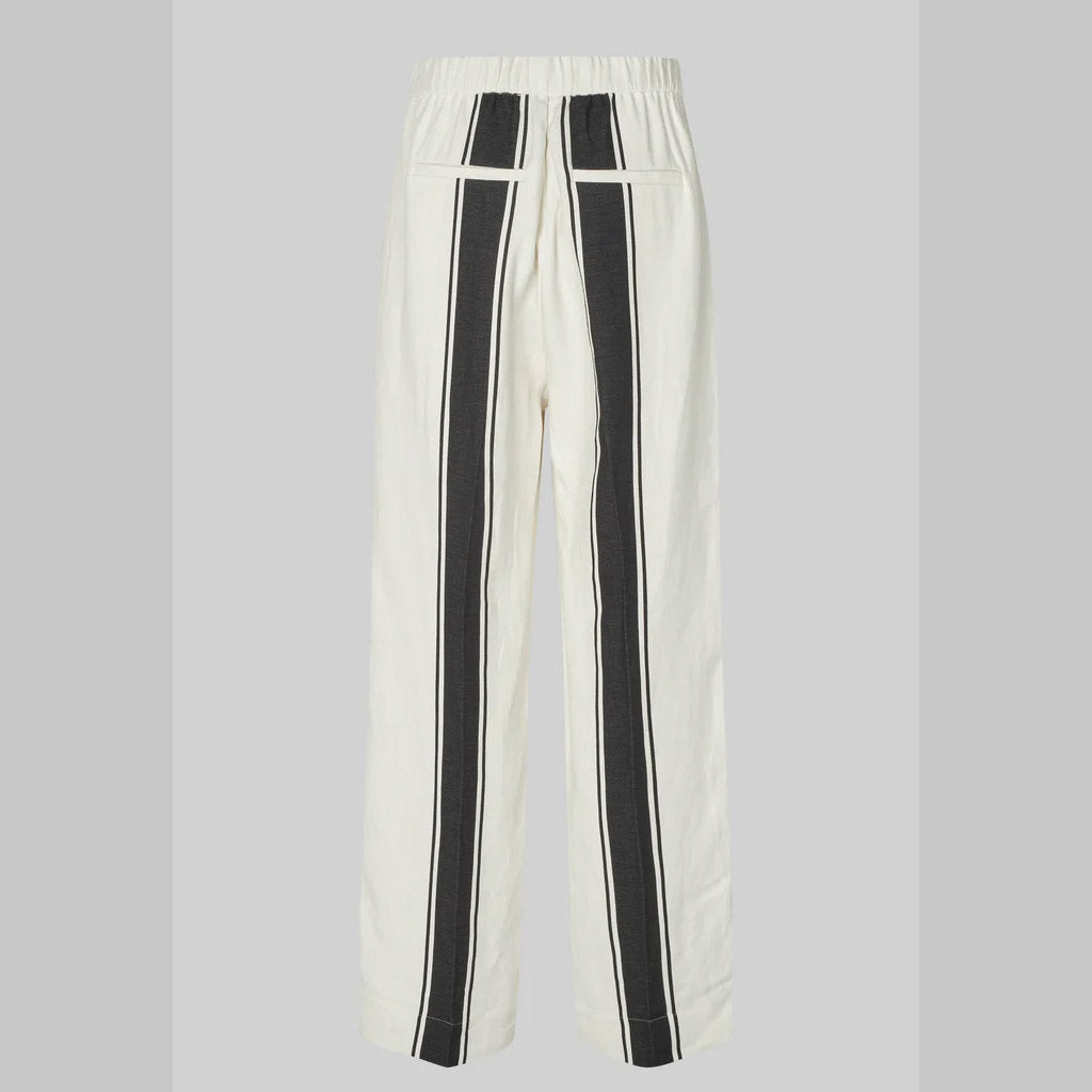Second Female - Lie Block Stripe Pants - White Asylum - Collector Store Sydney