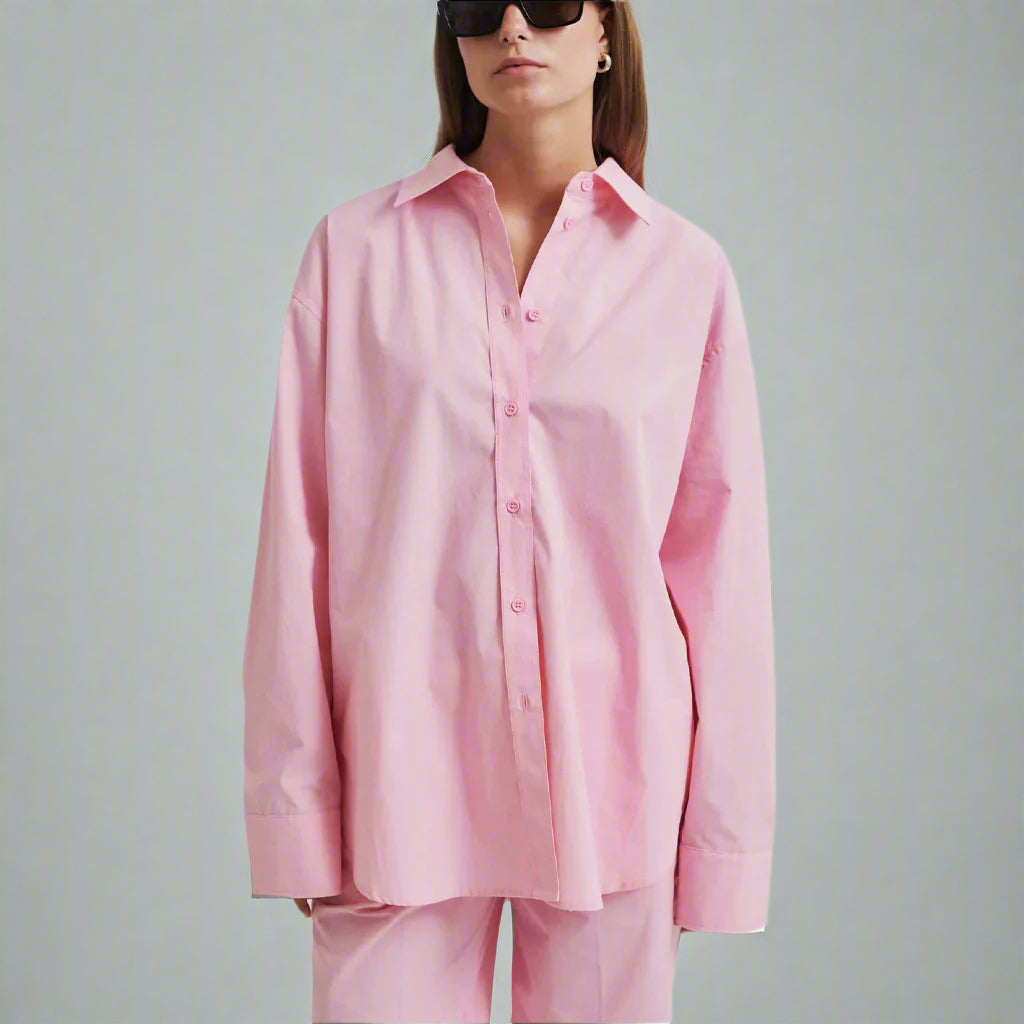 Second Female Cotton Shirt | Lucine - Pink Cosmos - Collector Store