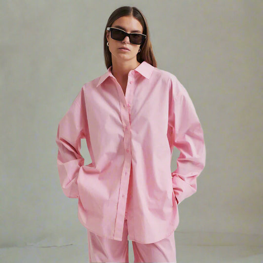 Second Female Cotton Shirt | Lucine - Pink Cosmos - Collector Store