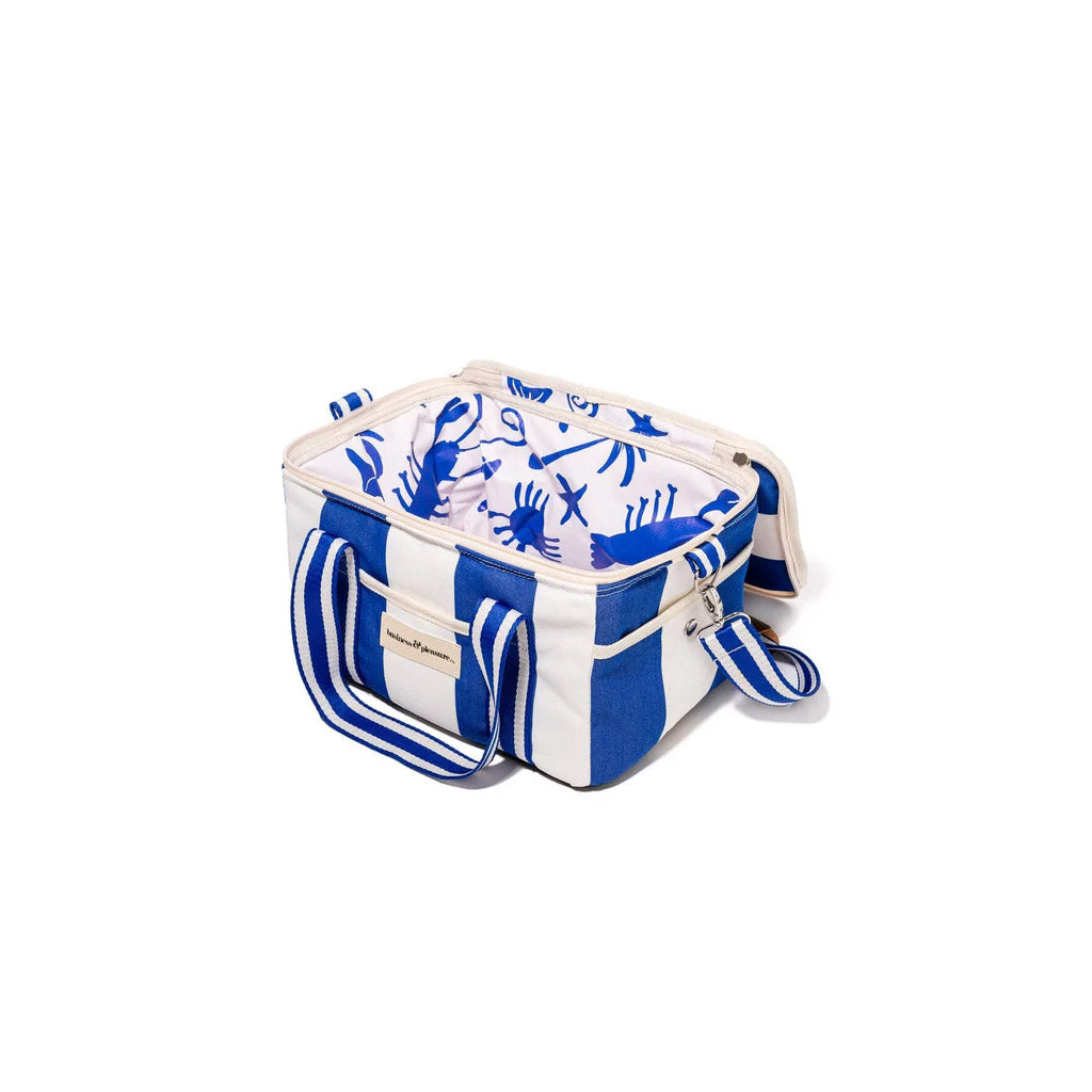 PREMIUM COOLER BAG - MEDITERRANEAN BLUE STRIPE - Collector Store