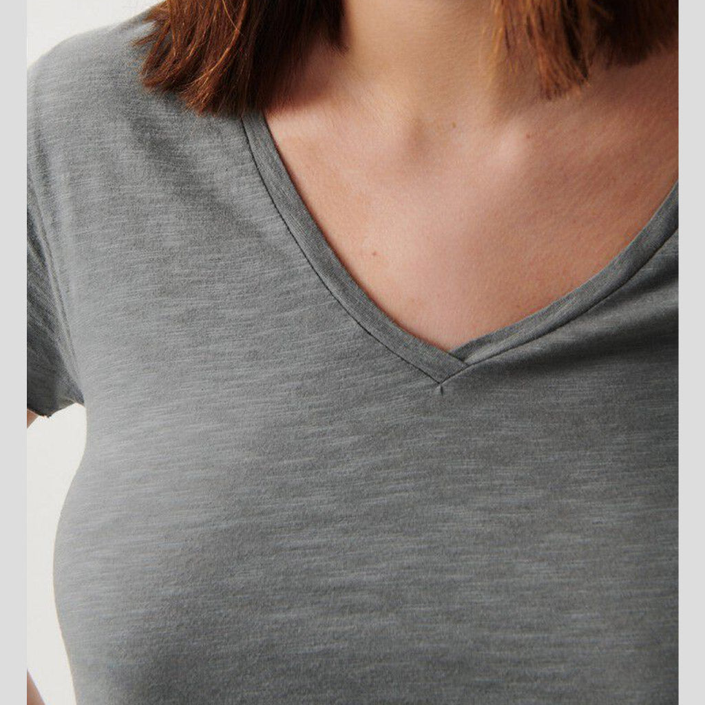 American Vintage Jacksonville V Neck Tee - Vintage Metal - Collector Store Sydney