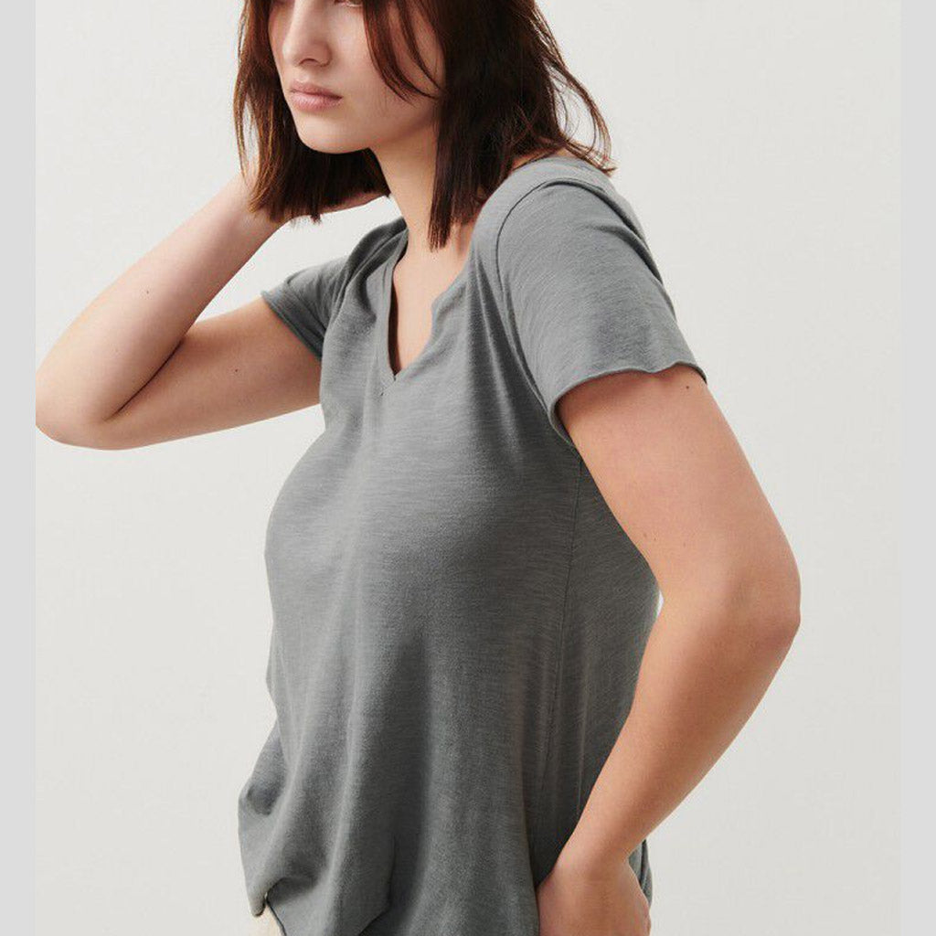 American Vintage Jacksonville V Neck Tee - Vintage Metal - Collector Store Sydney