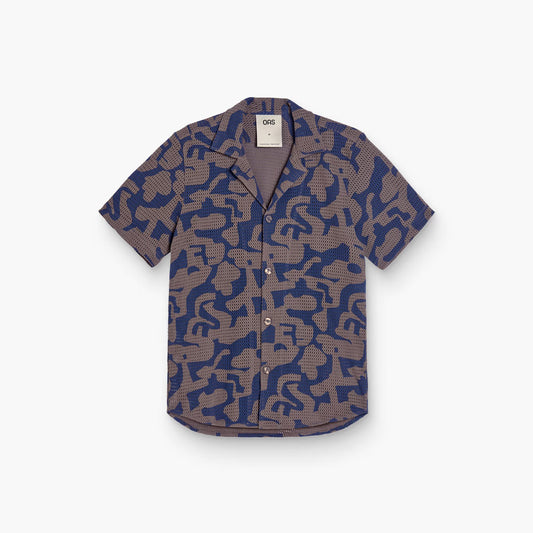 OAS Morel Puzzlotec Cuba Net Shirt - Collector Store Sydney